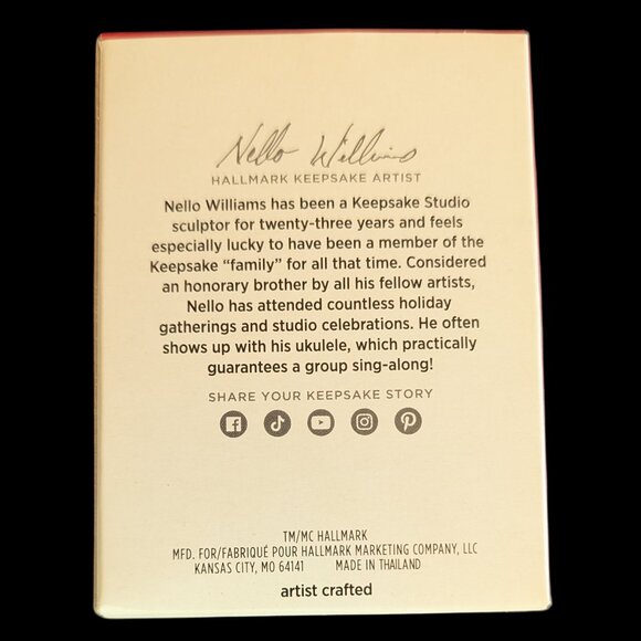 Hallmark's "All About Mickey!" ornament 2024 Santa Mickey Mouse Collectible - Picture 6 of 6